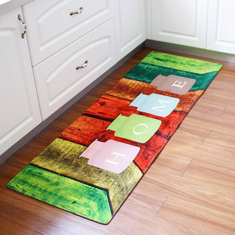 Printed Kitchen & Bathroom Runner Rug