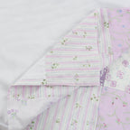 Lavender Floral Patchwork Curtain Set