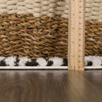 Leryn Black & Ivory Checkered Area Rug