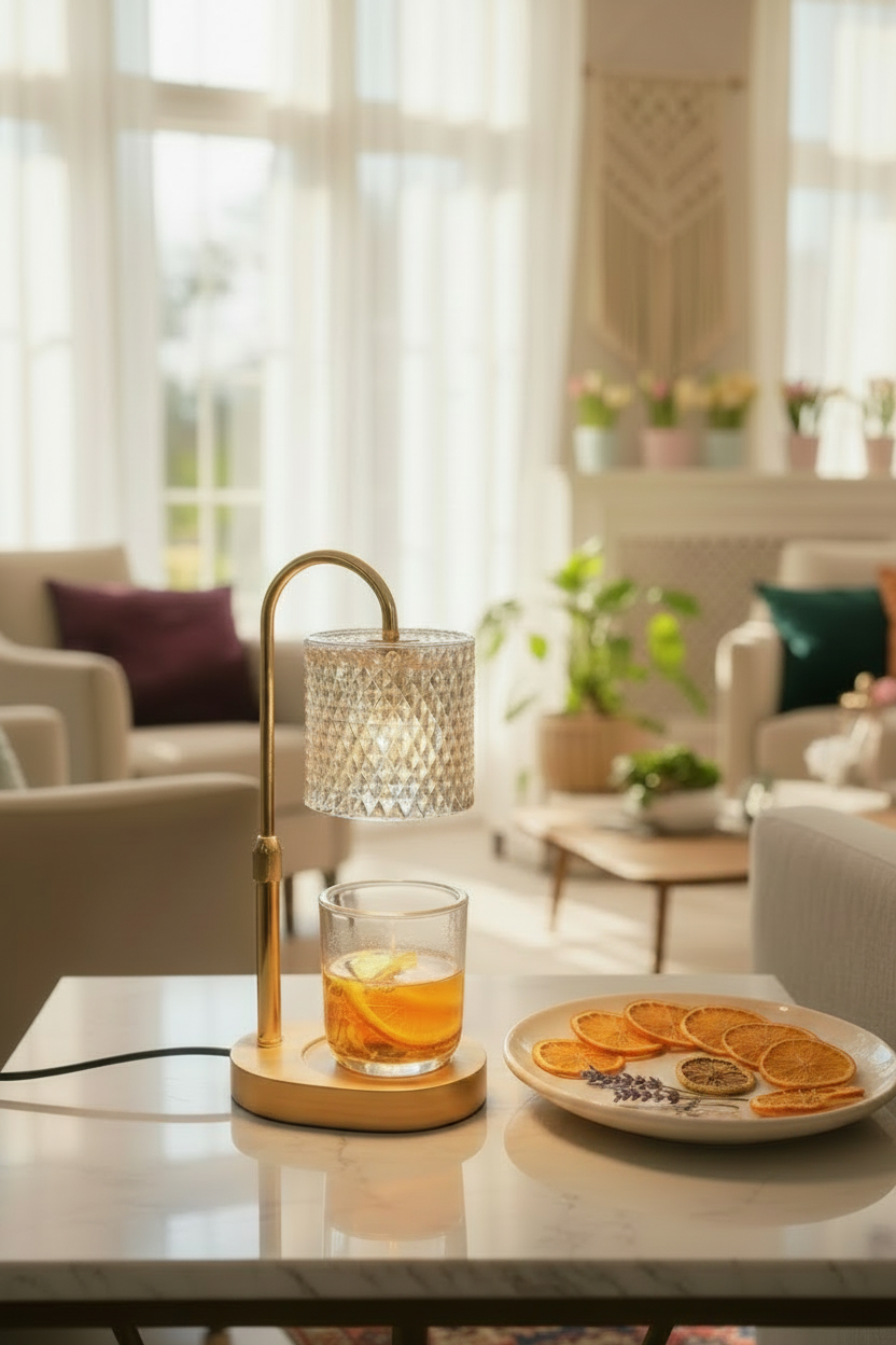Adjustable Candle & Simmer Pot Warmer Lamp with Timer