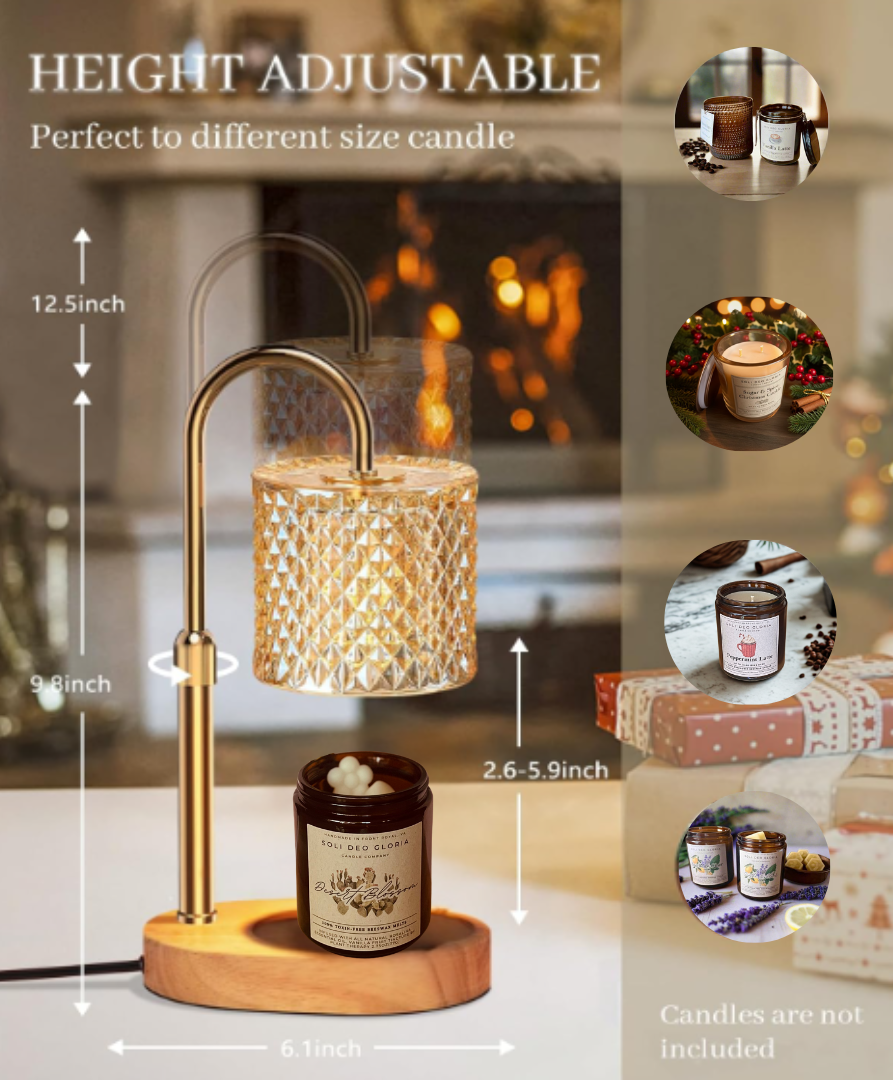 Adjustable Candle & Simmer Pot Warmer Lamp with Timer