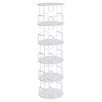 5-Tier 360° Rotating Bookcase & Storage Tower