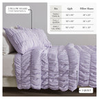 Purple Gingham Quilt Set
