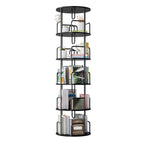 5-Tier 360° Rotating Bookcase & Storage Tower