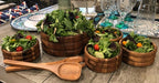 7-Piece Wooden Salad Bowl & Serving Set