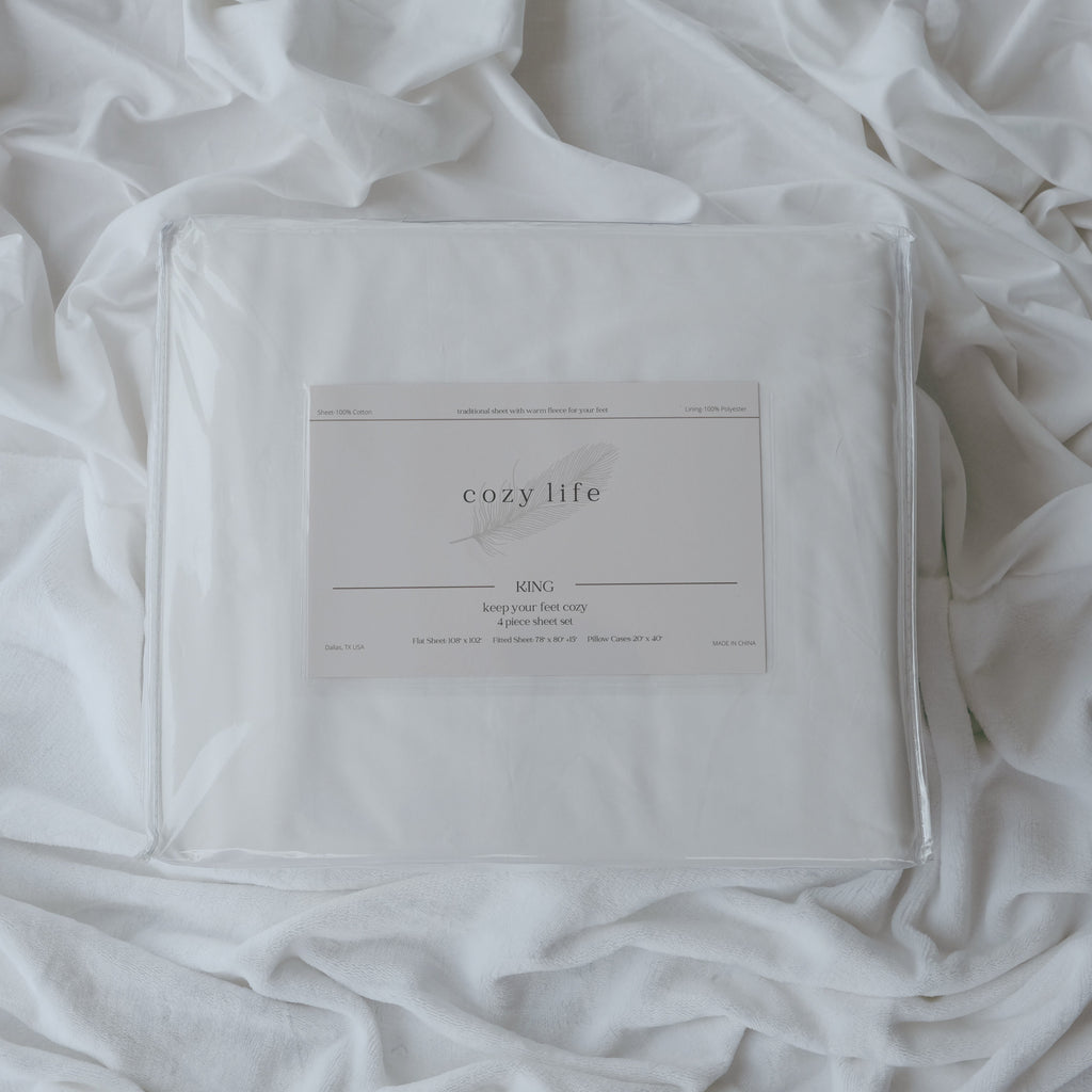 CozyLife Premium Cotton Bed Sheet Set
