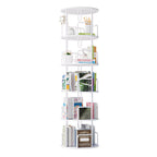 5-Tier 360° Rotating Bookcase & Storage Tower