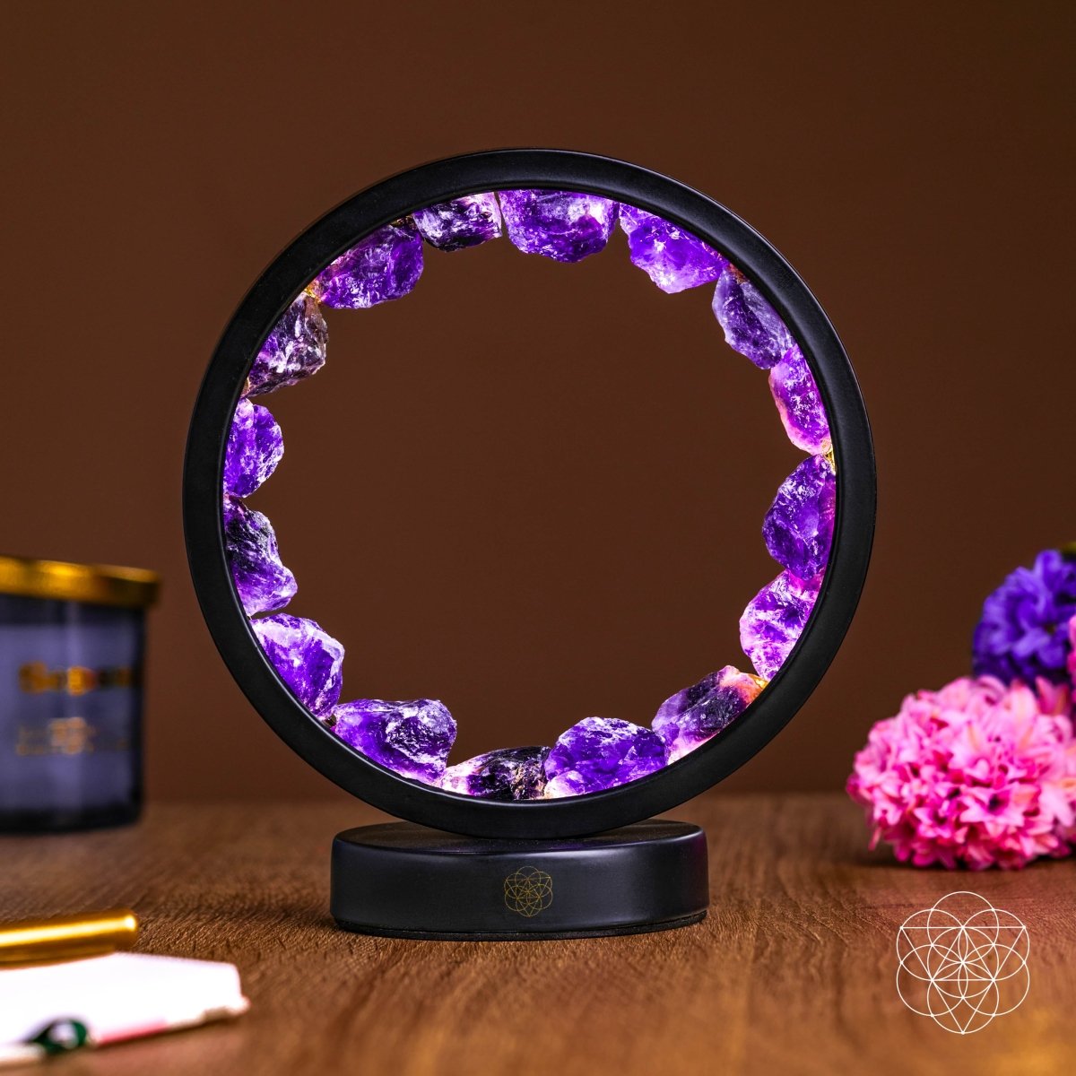 Amethyst-Inspired Ambient LED Table Lamp