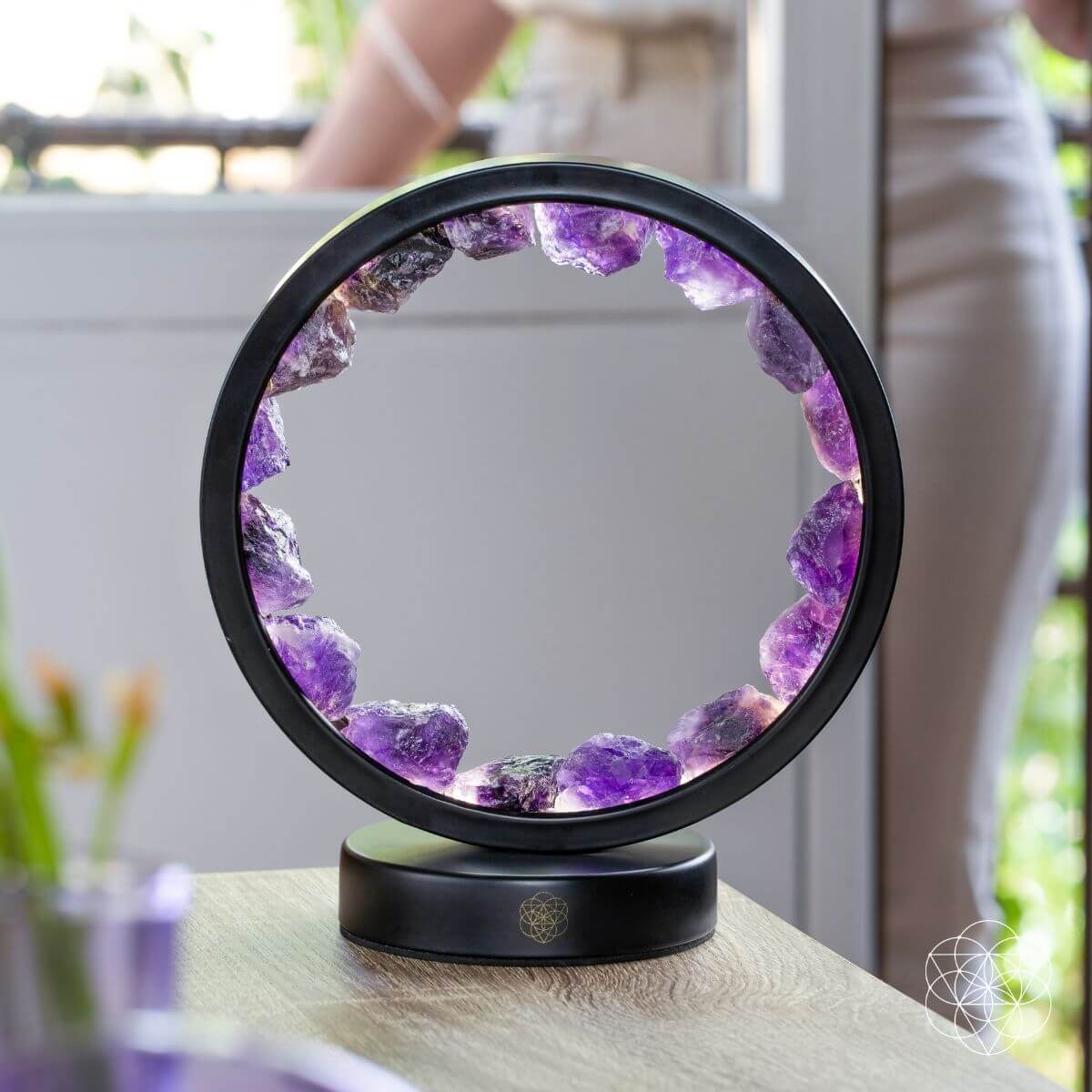Amethyst-Inspired Ambient LED Table Lamp