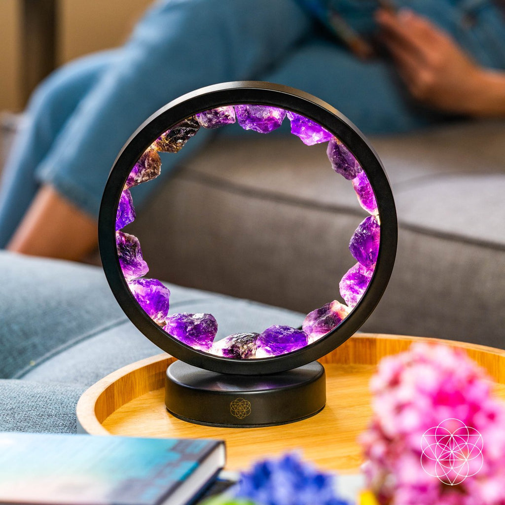 Amethyst-Inspired Ambient LED Table Lamp