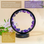 Amethyst-Inspired Ambient LED Table Lamp