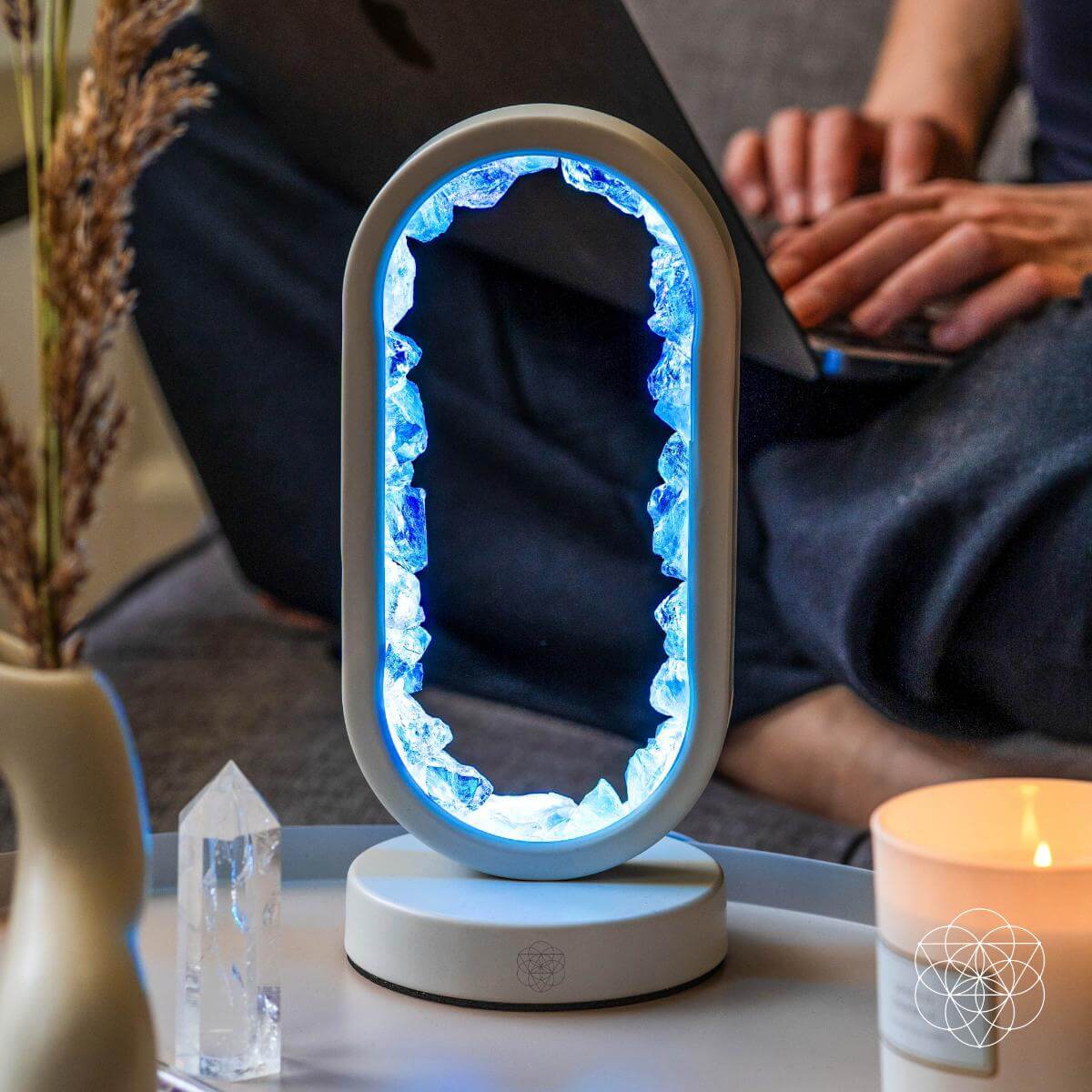 Clear Quartz Ambient LED Table Lamp