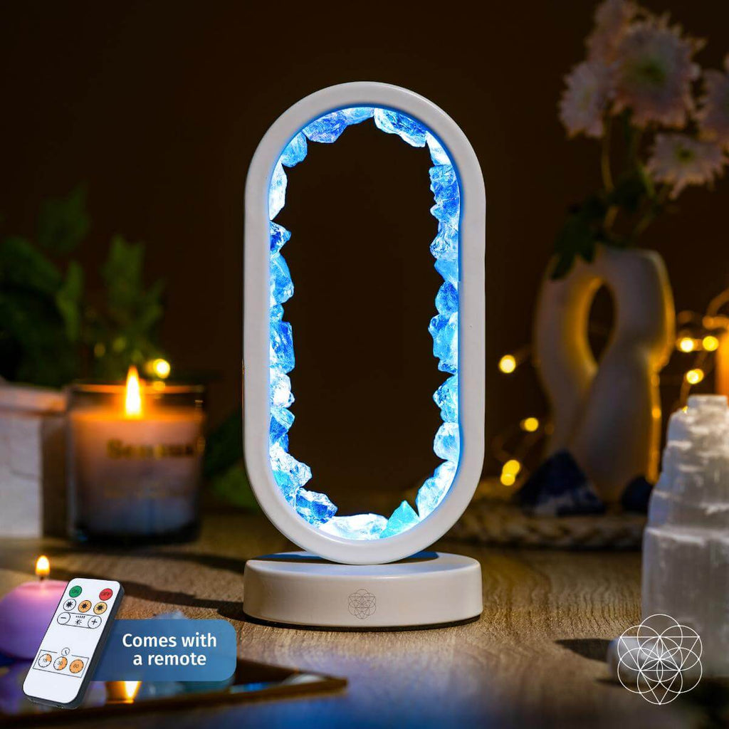 Clear Quartz Ambient LED Table Lamp