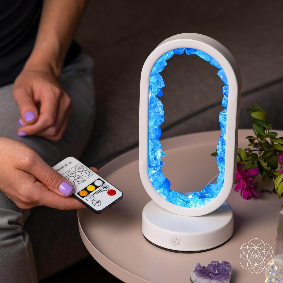 Clear Quartz Ambient LED Table Lamp