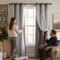 Layered Sheer & Blackout Curtain Set