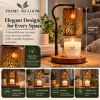 Adjustable Candle Warmer Table Lamp