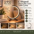 C-Shaped Dimmable LED Table Lamp