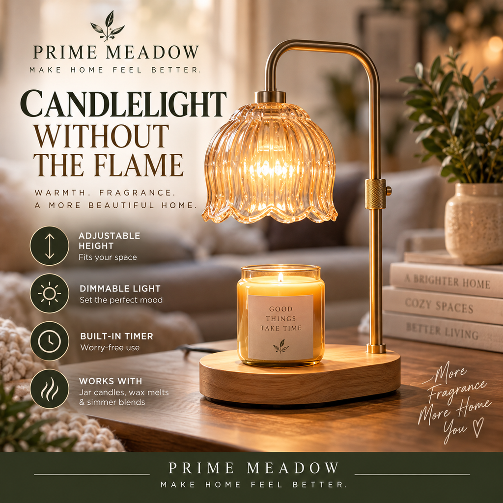 Adjustable Candle & Simmer Pot Warmer Lamp with Timer