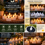 6-Piece Solar Flameless Candle Light Set