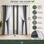 Layered Sheer & Blackout Curtain Set