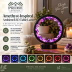 Amethyst-Inspired Ambient LED Table Lamp