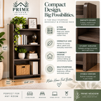 4-Tier Multipurpose Bookshelf & Storage Rack