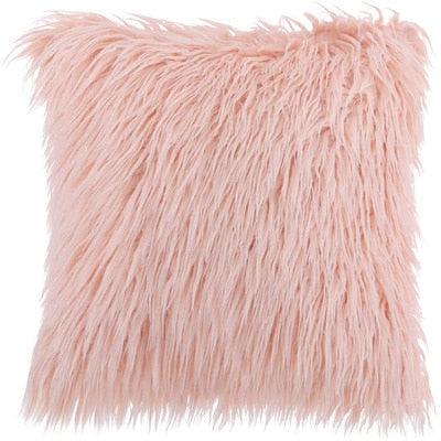 Plush Faux Fur Decorative Pillow Cover