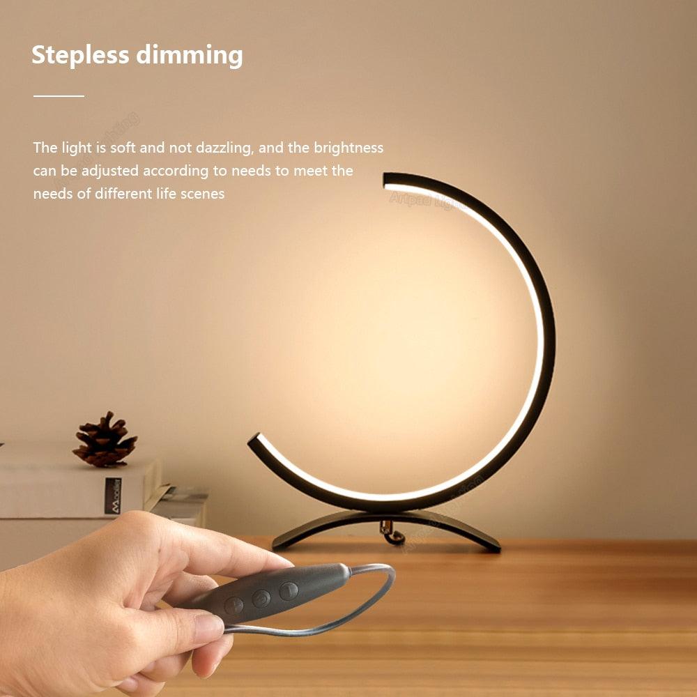 C-Shaped Dimmable LED Table Lamp
