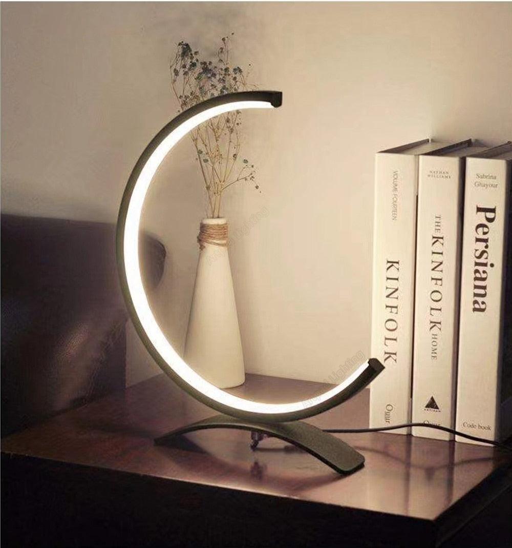 C-Shaped Dimmable LED Table Lamp