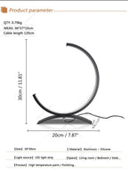 C-Shaped Dimmable LED Table Lamp