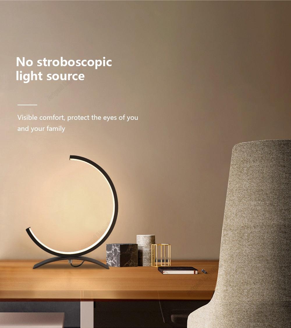C-Shaped Dimmable LED Table Lamp